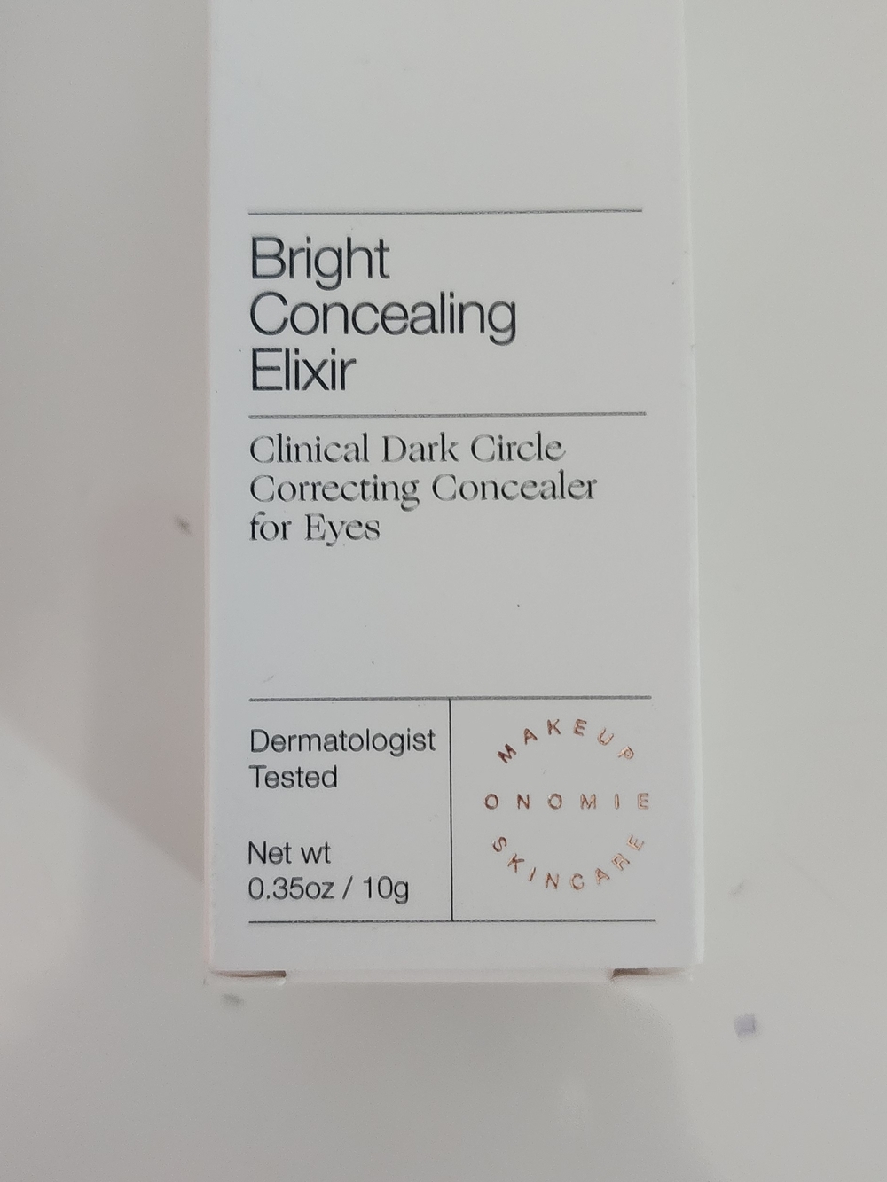 Onomie Bright Concealing Elixir Concealer Dermatolgist Tested